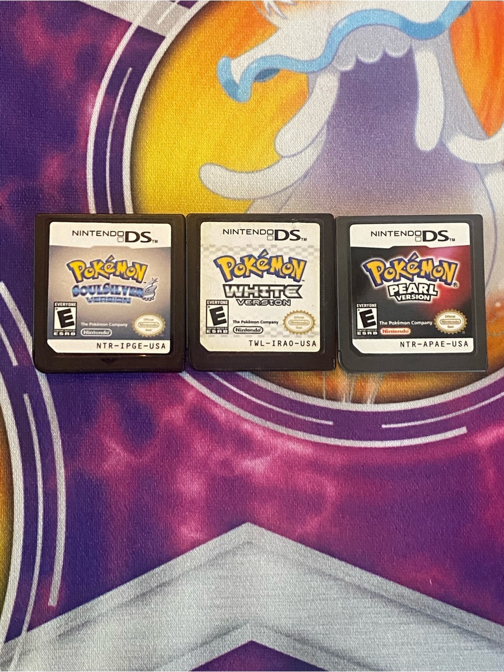 Authentic Pokemon DS Games  Pokémon Soulsilver, White & Pearl Loose Tested